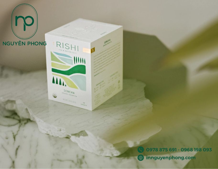 Mẫu hộp giấy đựng trà atiso in đẹp 